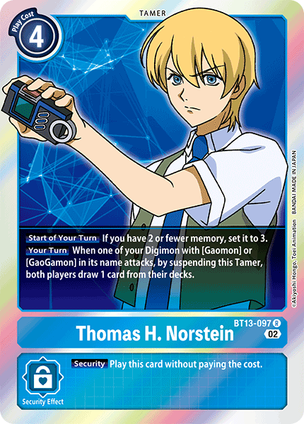 BT13-097 Thomas H. Norstein Rare