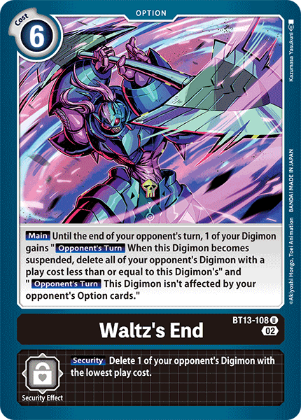 BT13-108 Waltz's End Uncommon