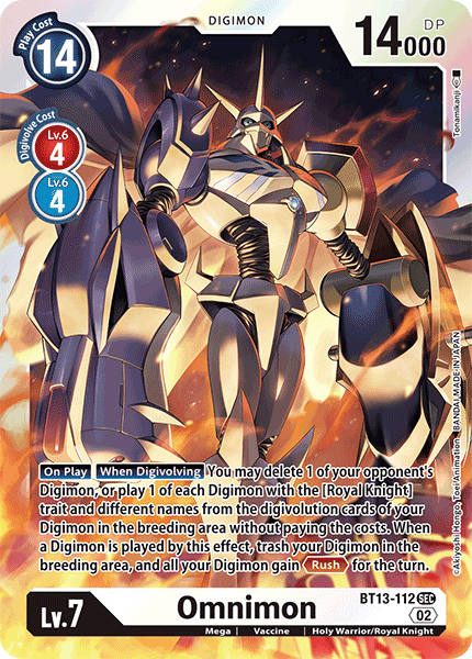 BT13-112 Omnimon Secret Rare