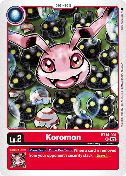 BT14-001 Koromon Uncommon