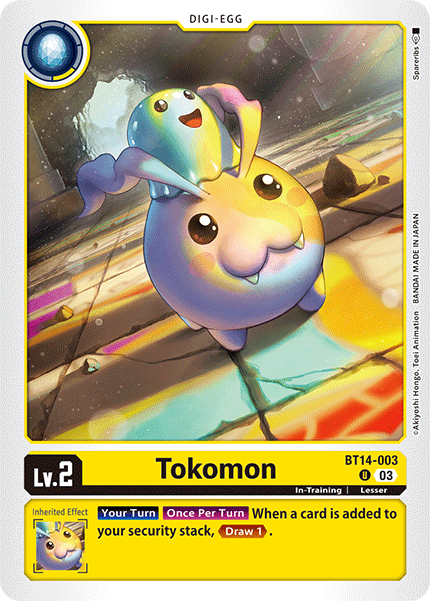 BT14-003 Tokomon Box Topper