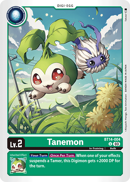 BT14-004 Tanemon Box Topper