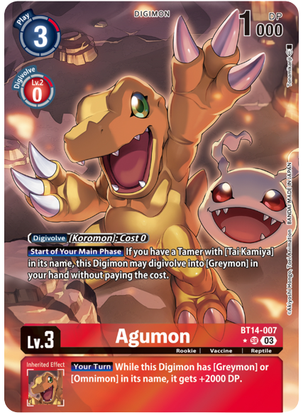 BT14-007 Agumon Alternative Art