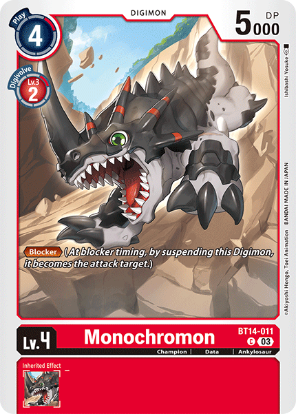 BT14-011 Monochromon Common