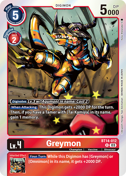 BT14-012 Greymon Rare