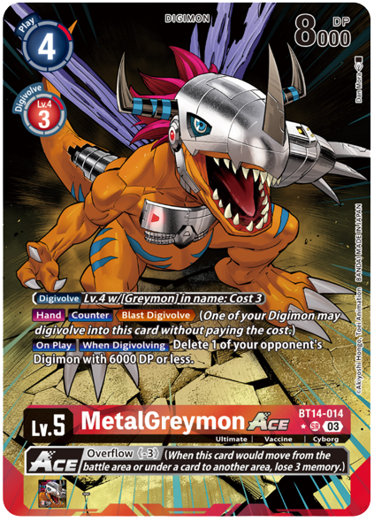 BT14-014 MetalGreymon ACE Alternative Art English Exclusive