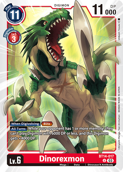 BT14-017 Dinorexmon Uncommon