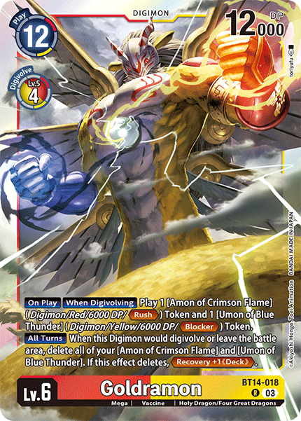 BT14-018 Goldramon Rare