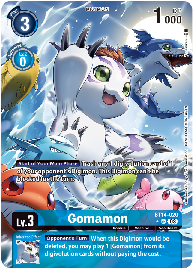 BT14-020 Gomamon Alternative Art