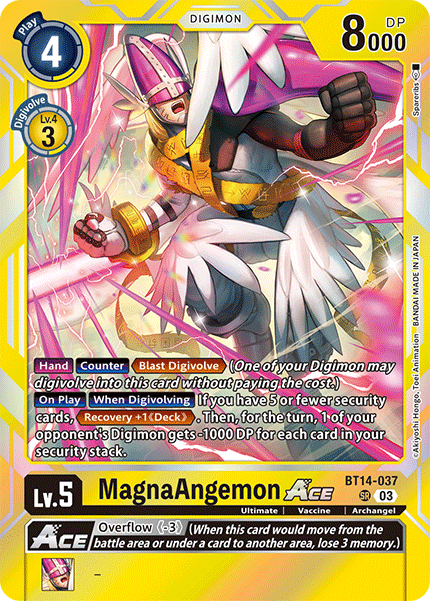 BT14-037 MagnaAngemon ACE Super Rare