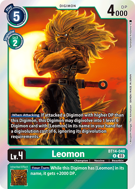 BT14-048 Leomon Rare