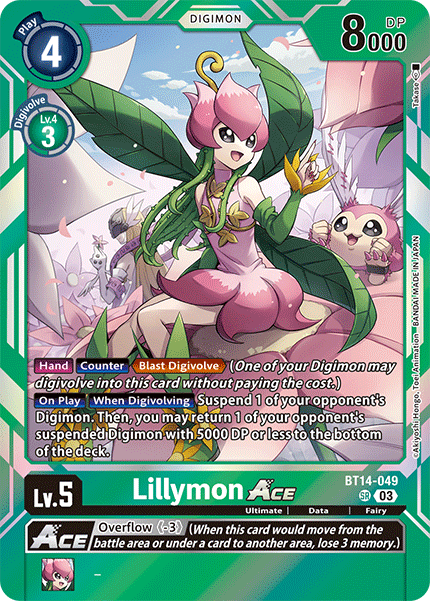 BT14-049 Lillymon ACE Super Rare