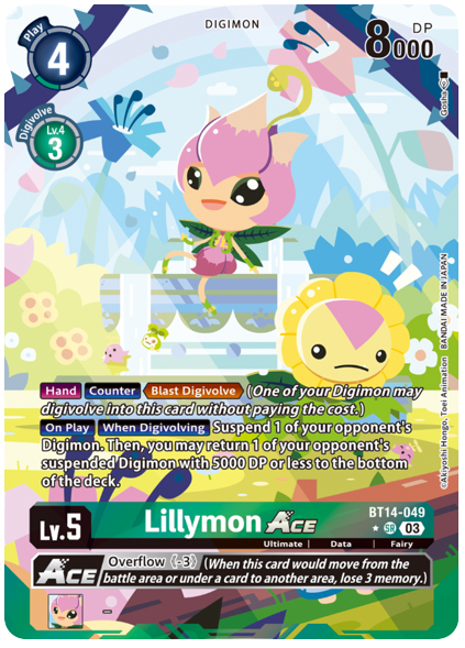 BT14-049 Lillymon ACE Alternative Art English Exclusive