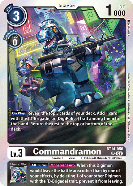 BT14-056 Commandramon Super Rare