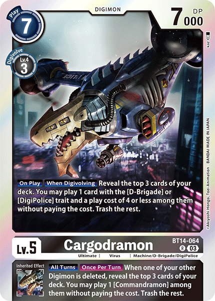 BT14-064 Cargodramon Rare