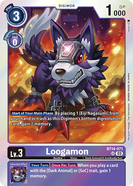 BT14-071 Loogamon Super Rare