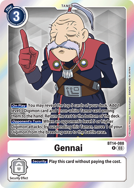 BT14-088 Gennai Rare