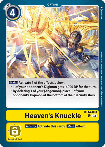 BT14-094 Heaven's Knuckle Common