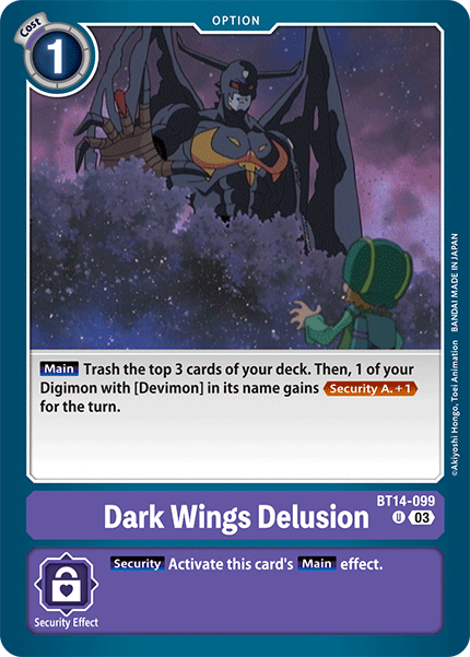 BT14-099 Dark Wing's Delusion Uncommon