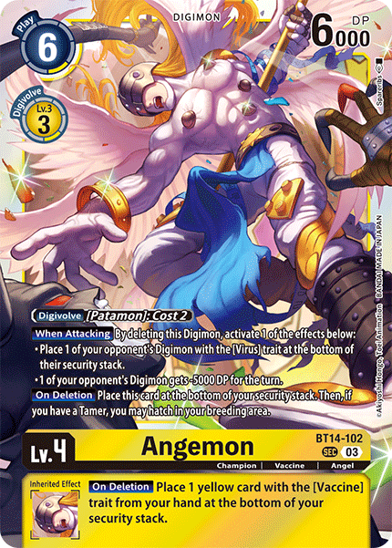 BT14-102 Angemon Secret Rare