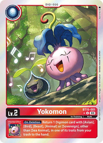 BT15-001 Yokomon Uncommon Box Topper