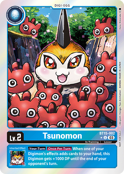 BT15-002 Tsunomon Uncommon Box Topper