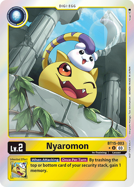 BT15-003 Nyaromon Uncommon Box Topper