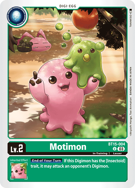 BT15-004 Motimon Uncommon