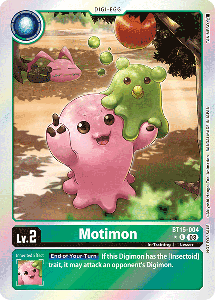 BT15-004 Motimon Uncommon Box Topper