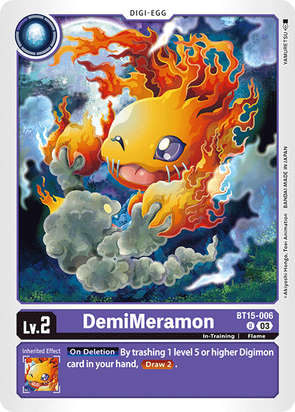 BT15-006 DemiMeramon Uncommon