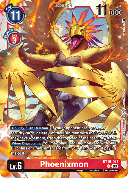 BT15-017 Phoenixmon Rare