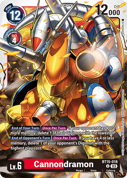 BT15-018 Cannondramon Uncommon