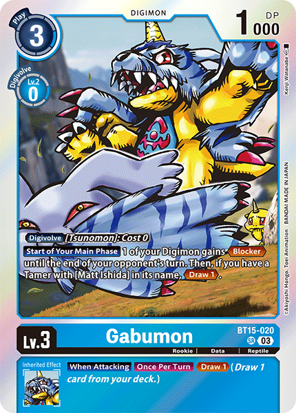 BT15-020 Gabumon Super Rare