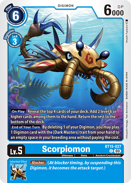 BT15-027 Scorpiomon Common