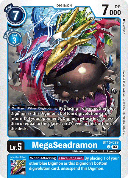 BT15-029 MegaSeadramon Uncommon