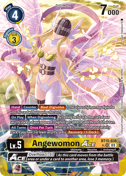 BT15-038 Angewomon ACE Super Rare Alternate Art