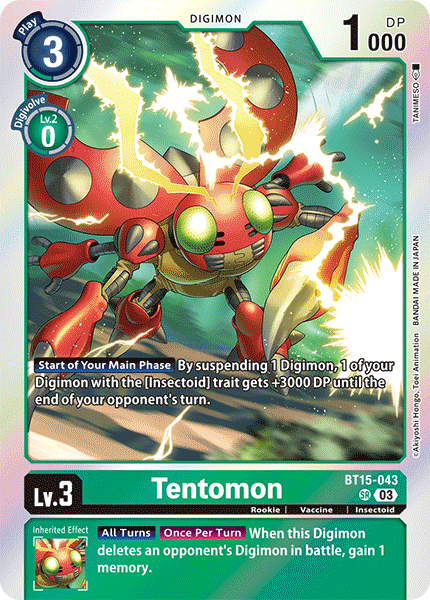 BT15-043 Tentomon Super Rare