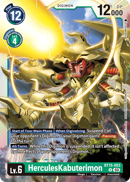 BT15-053 HerculesKabuterimon Rare