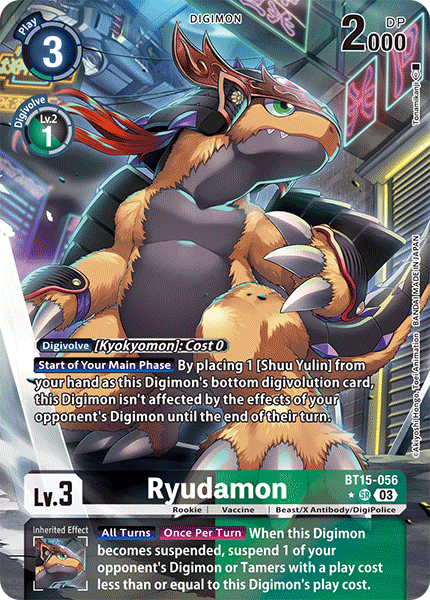 BT15-056 Ryudamon Super Rare Alternate Art