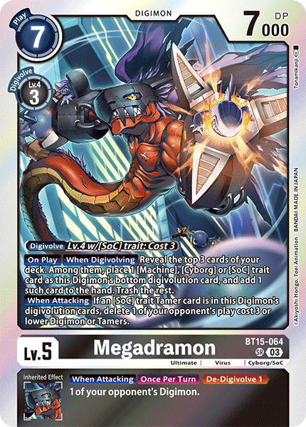 BT15-064 Megadramon Super Rare