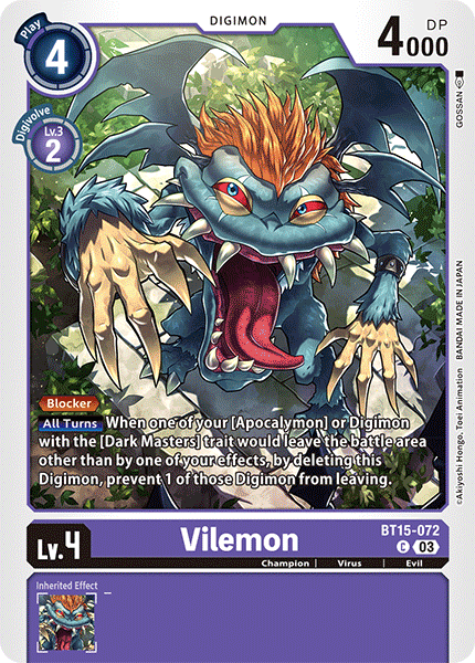 BT15-072 Vilemon Common