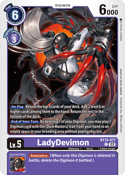 BT15-077 LadyDevimon Common