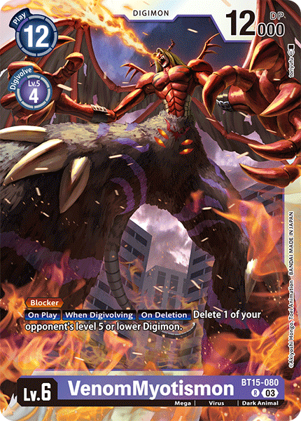 BT15-080 VenomMyotismon Rare