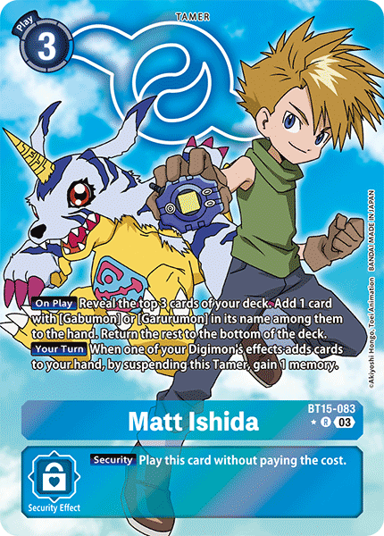 BT15-083 Matt Ishida Rare Alternate Art