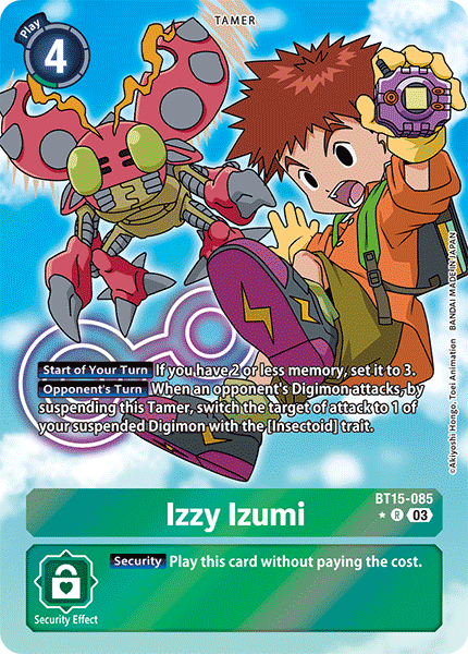 BT15-085 Izzy Izumi Rare Alternate Art