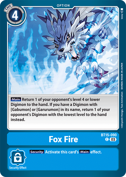 BT15-090 Fox Fire Common