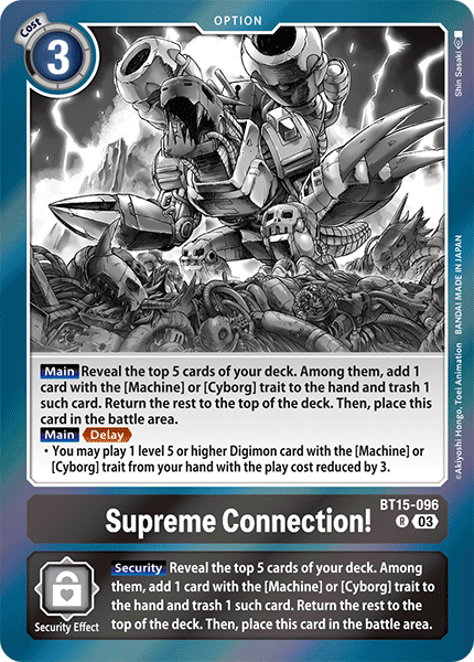 BT15-096 Supreme Connection Rare