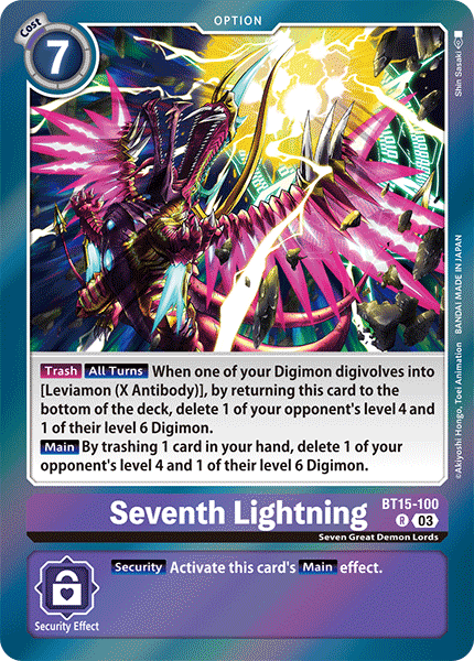 BT15-100 Seventh Lightning Rare