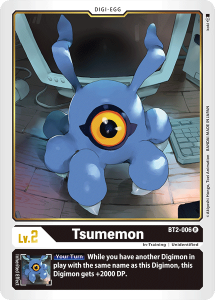 BT2-006 Tsumemon Rare RB01 Reprint