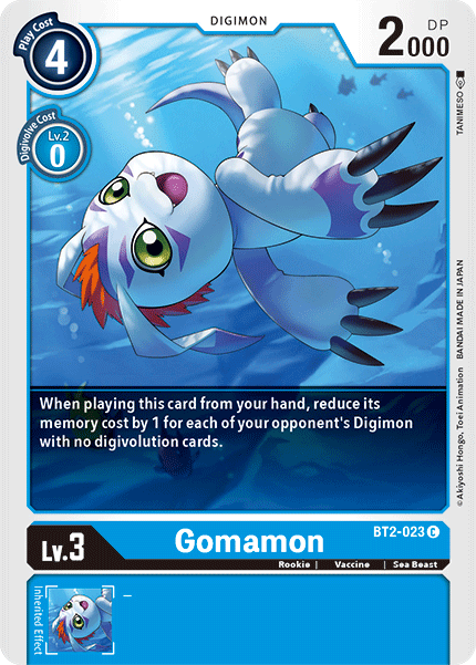 BT2-023 Gomamon Common